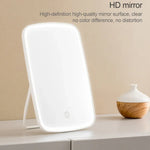 Espelho de Maquilhagem Original Xiaomi Youpin Jordan&Judy com Luz LED, Espelho de Beleza Dobrável Portátil com Lâmpada de Mesa