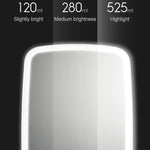 Espelho de Maquilhagem Original Xiaomi Youpin Jordan&Judy com Luz LED, Espelho de Beleza Dobrável Portátil com Lâmpada de Mesa