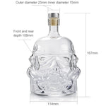 Decantador de Vinho em Garrafa de Vidro Transparente Cristal para Vodka, Capacidade: 650ml, Garrafa de Vidro