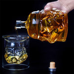 Decantador de Vinho em Garrafa de Vidro Transparente Cristal para Vodka, Capacidade: 650ml, Garrafa de Vidro