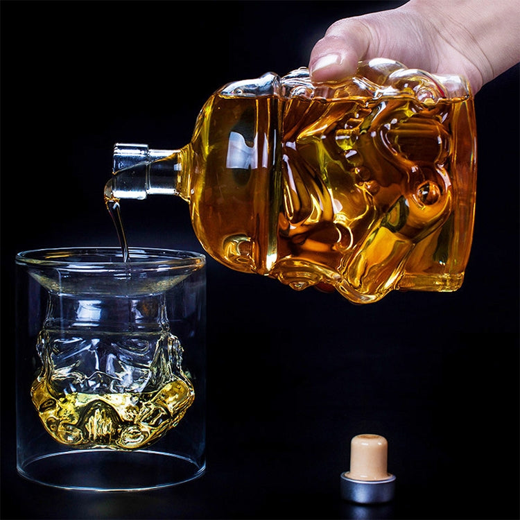 Decantador de Vinho em Garrafa de Vidro Transparente Cristal para Vodka, Capacidade: 650ml, Garrafa de Vidro