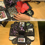 Álbum de Fotos Criativo DIY Livro Comemorativo Caixa de Presente Surpresa Explosiva, Versão Final + PVC, Álbum de Fotos Feito à Mão