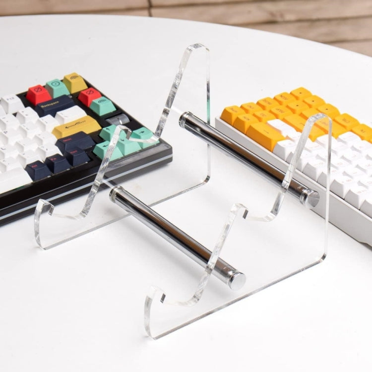 Suporte de Teclado Destacável em Acrílico Transparente de Duas Camadas YX003-2