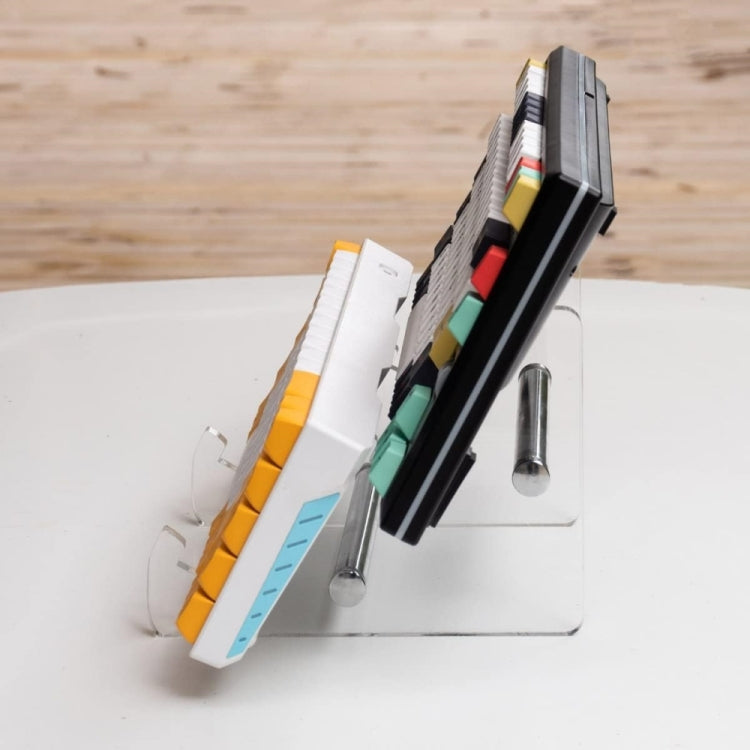 Suporte de Teclado Destacável em Acrílico Transparente de Duas Camadas YX003-2