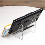 Suporte de Teclado Destacável em Acrílico Transparente de Duas Camadas YX003-2