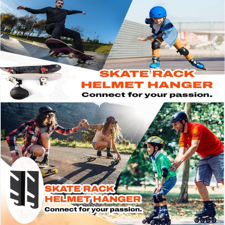 Suporte de Parede para Skateboard de Quatro Rodas YX018, 1 Par, YX018
