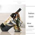 Prateleira Criativa para Vinho em Forma de Loira, Suporte para Garrafas, Ornamento em Resina para Decoração de Casa