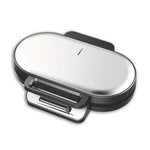 Máquina Doméstica de Waffles e Torradas com Dupla Placa de Aquecimento, Mini Máquina Elétrica para Pequeno-Almoço, Máquina Elétrica para Sanduíches e Bolos, Ficha UE