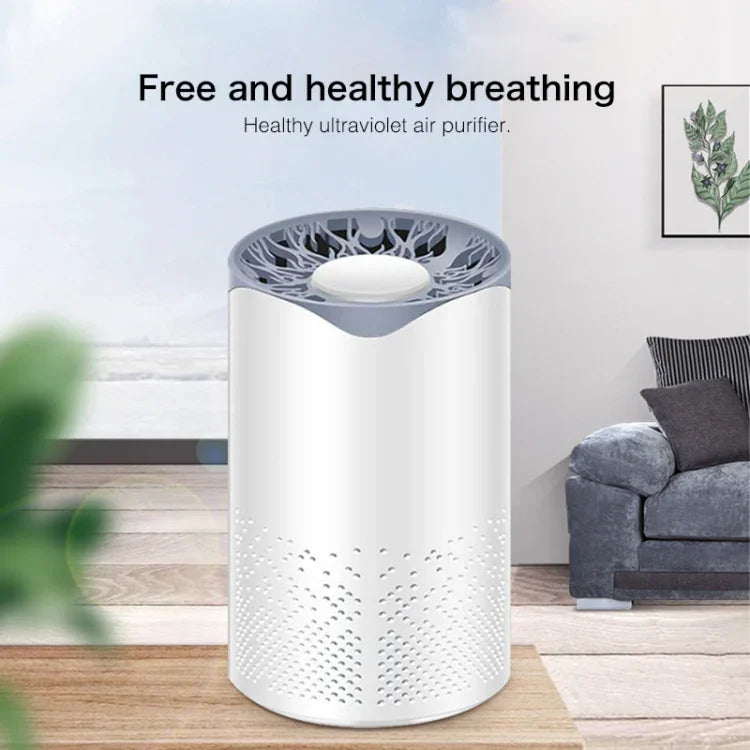 Purificador de Ar Aniónico Portátil Quadrado com Esterilização UV, Humidificador de Ar para Carro e Casa, Esterilização UV Quadrada