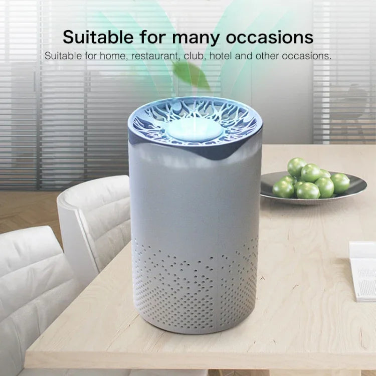 Purificador de Ar Aniónico Portátil Quadrado com Esterilização UV, Humidificador de Ar para Carro e Casa, Esterilização UV Quadrada