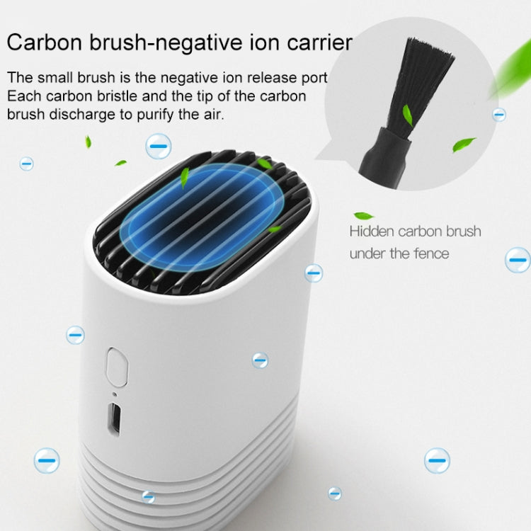 Purificador de Ar Portátil de Íons Negativos USB Recarregável para Pescoço HE-K001, Remoção de Formaldeído Doméstico