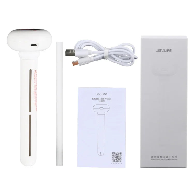 Humidificador Mini USB Silencioso em Forma de Donut Original Xiaomi JISULIFE para Secretária, Versão Melhorada, Humidificador USB Donut