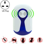 Repelente Eletrónico Ultrassónico 3W para Mosquitos, Ratos e Insetos com Luz, Plugue EUA, AC 90-240V, Plugue Reino Unido, Plugue EUA
