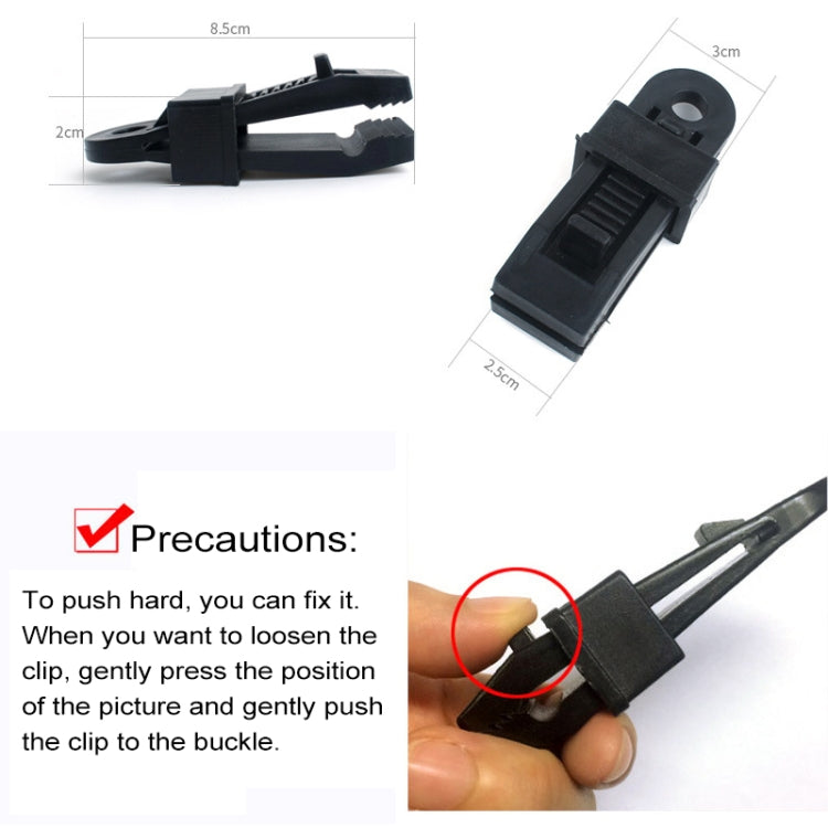 20 Peças Clipe de Fixação à Prova de Vento para Toldos de Tenda ao Ar Livre Fivela Multifuncional para Corda de Vento