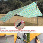 20 Peças Clipe de Fixação à Prova de Vento para Toldos de Tenda ao Ar Livre Fivela Multifuncional para Corda de Vento