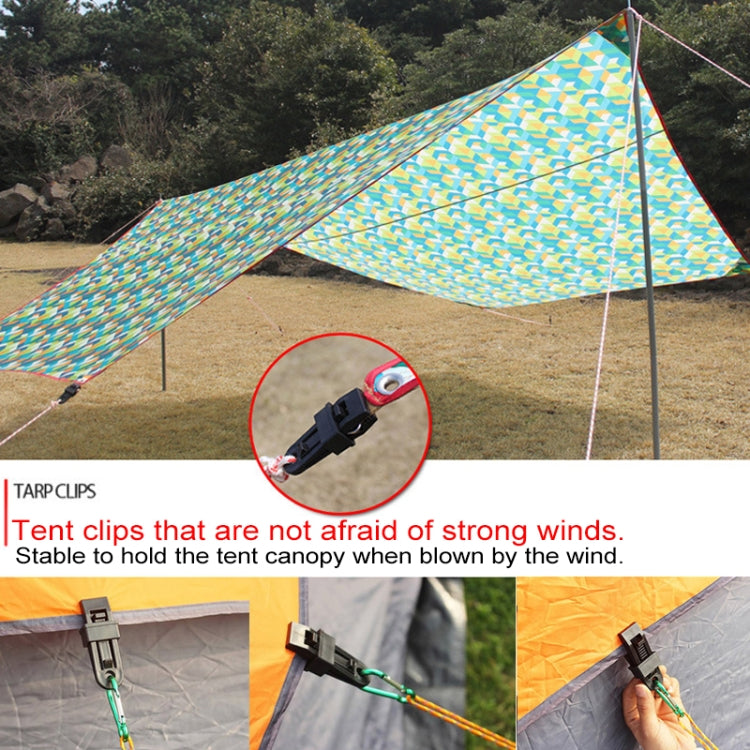 20 Peças Clipe de Fixação à Prova de Vento para Toldos de Tenda ao Ar Livre Fivela Multifuncional para Corda de Vento
