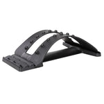 Dispositivo de Tração Lombar para Alongamento, Corrector de Postura, Suporte para a Cintura, Alívio da Dor na Coluna, Massageador de Costas, Preto Normal