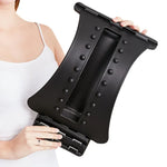 Dispositivo de Tração Lombar para Alongamento, Corrector de Postura, Suporte para a Cintura, Alívio da Dor na Coluna, Massageador de Costas, Preto Normal