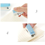 Deli Grampeador de Geometria Criativo Material de Escritório Colorido Fashion Grampeador Pequeno, Tamanho: 4,9*2,2cm, Entrega de Cor Aleatória, 4,9x2,2cm