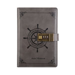 Caderno Diário Sailor Retro B6 com Capa em PU e Fecho com Palavra-passe