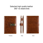 Caderno Diário Sailor Retro B6 com Capa em PU e Fecho com Palavra-passe