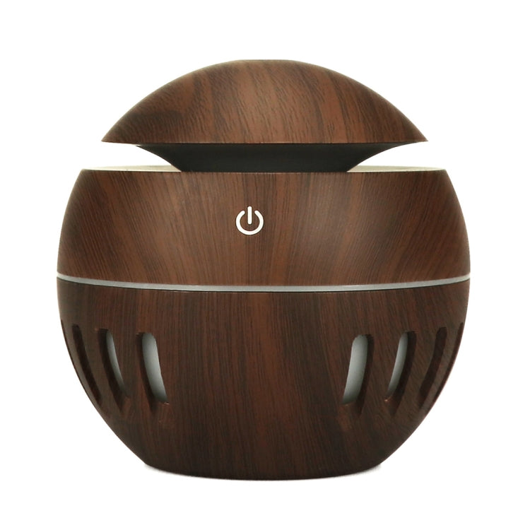 Humidificador USB com padrão de madeira, recortado, lâmpada de aromaterapia de sete cores, pulverizador automático de álcool com controlo remoto (Azul Céu), HC0372A, HC0372B, HC0372C, HC0372D, HC0372F, HC0372G, HC0372H, HC0372I, HC0372J, HC0372K