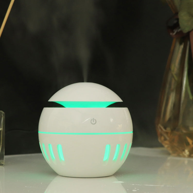 Humidificador USB com padrão de madeira, recortado, lâmpada de aromaterapia de sete cores, pulverizador automático de álcool com controlo remoto (Azul Céu), HC0372A, HC0372B, HC0372C, HC0372D, HC0372F, HC0372G, HC0372H, HC0372I, HC0372J, HC0372K