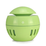 Humidificador USB com padrão de madeira, recortado, lâmpada de aromaterapia de sete cores, pulverizador automático de álcool com controlo remoto (Azul Céu), HC0372A, HC0372B, HC0372C, HC0372D, HC0372F, HC0372G, HC0372H, HC0372I, HC0372J, HC0372K
