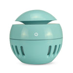 Humidificador USB com padrão de madeira, recortado, lâmpada de aromaterapia de sete cores, pulverizador automático de álcool com controlo remoto (Azul Céu), HC0372A, HC0372B, HC0372C, HC0372D, HC0372F, HC0372G, HC0372H, HC0372I, HC0372J, HC0372K