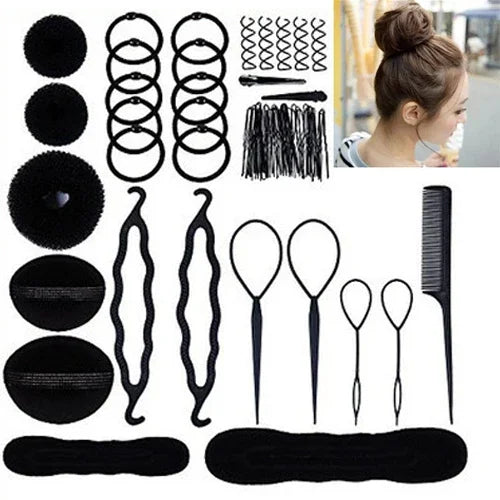 Novo Conjunto de 71 Acessórios para Cabelo Ferramentas para Cabelo