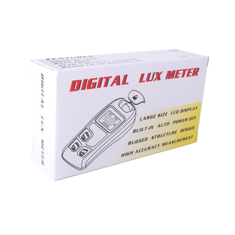 Medidor Digital Portátil de Luz Lux MT-30 com Ecrã LCD para Fábrica / Escola / Casa e Diversas Ocasiões, Alcance: 0,1-200.000 Lux, MT-30