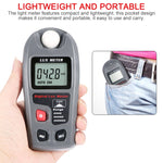 Medidor Digital Portátil de Luz Lux MT-30 com Ecrã LCD para Fábrica / Escola / Casa e Diversas Ocasiões, Alcance: 0,1-200.000 Lux, MT-30