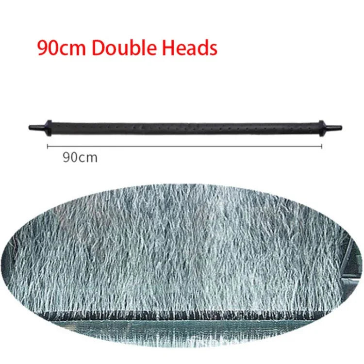 90cm, bomba de aquário com duas cabeças, barra de bolhas, mangueira, acessórios para aquário, difusor de oxigénio para aquários e tanques de peixes, 90cm, duas cabeças