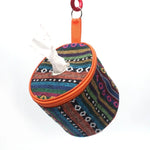 Bolsa de Armazenamento Dobrável para Lenços em Estilo Étnico para Campismo ao Ar Livre, Tamanho: 14,5*13 cm