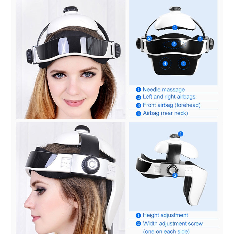 Massajador Eletrónico de Cabeça por Pressão de Ar, Capacete Massajador com Música Relaxante, Ficha US, HC06285, HC06285EU, HC06285UK