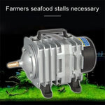 ACO-006 Bomba de ar eletromagnética 80W 88L/min Compressor para aquário de marisco e peixes, aumento do fluxo de oxigénio, divisor de ar, ficha US, ACO-006
