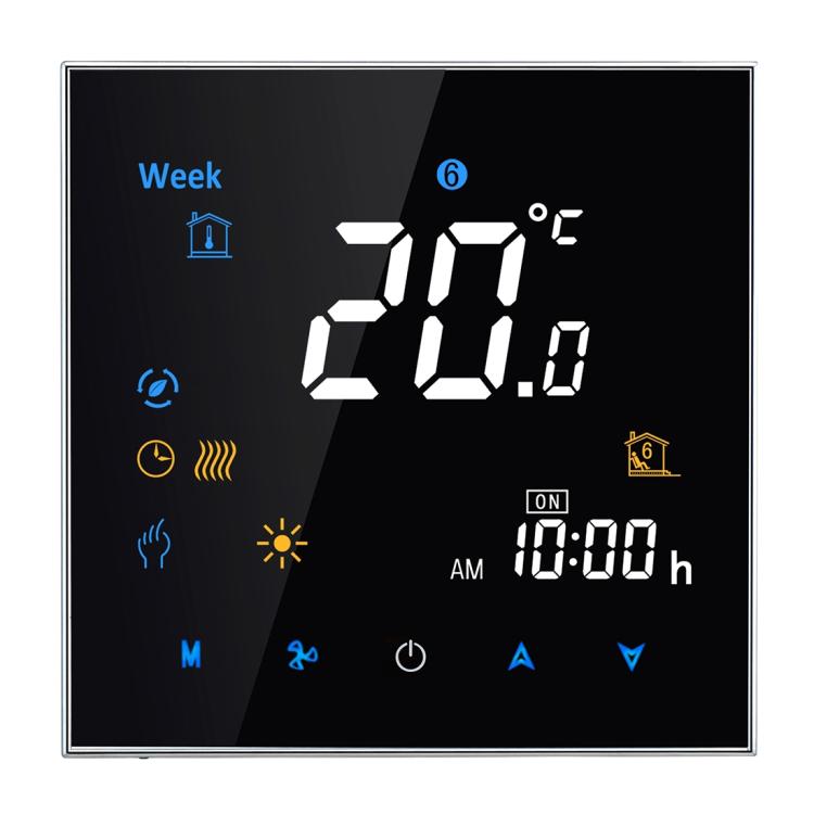 Termóstato Digital de Aquecimento Eletrónico BHT-3001 16A com LCD, Sensor, Relógio / Temperatura / Hora / Semana / Aquecimento, etc., BHT-3001 16A (Preto), BHT-3001 16A (Branco)