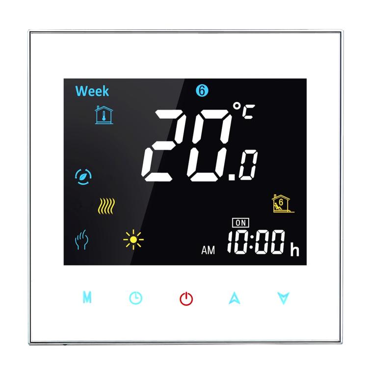 Termóstato Digital de Aquecimento Eletrónico BHT-3001 16A com LCD, Sensor, Relógio / Temperatura / Hora / Semana / Aquecimento, etc., BHT-3001 16A (Preto), BHT-3001 16A (Branco)
