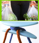 Ferramenta Portátil para Ajudar nas Compras Suporte para Sacos de Plástico em Forma de I para Transporte e Levantamento de Alimentos