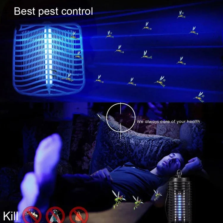 Matador de Insetos por Micro-ondas 3W, Controle Elétrico de Mosquitos, Moscas e Insetos com Lâmpada de Armadilha, AC 110V, Plugue EUA, AC 110V Plugue EUA