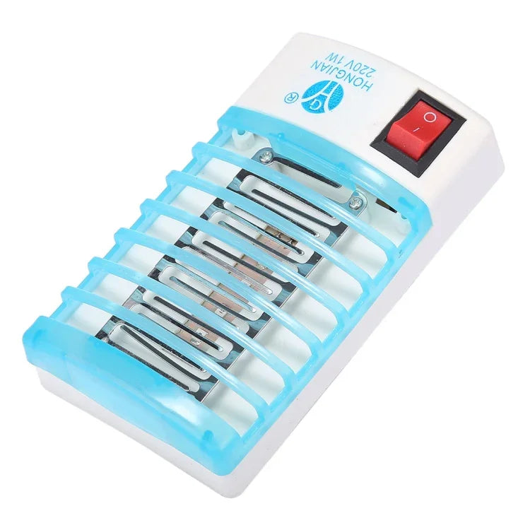 Lâmpada Noturna Mata-Mosquitos Eficiente com 4 LEDs de Luz Azul, Ficha US, AC110V