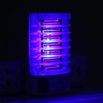 Lâmpada Noturna Mata-Mosquitos Eficiente com 4 LEDs de Luz Azul, Ficha US, AC110V