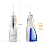 Irrigador Oral Dentário Sem Fios Recarregável USB Waterpulse V400Plus, V400Plus, Ficha: Reino Unido