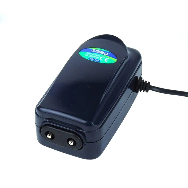 SOBO SB-748 Bomba de Ar para Aquário Silenciosa Ajustável 8W com Duas Saídas, 8W Duas Saídas