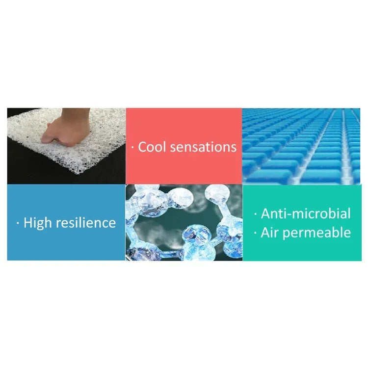 Colchão de Verão para Cão, Almofada Refrescante Destacável, Cama para Animal de Estimação, Médio, Tamanho: 63*44*4cm, Tamanho: 63*44*4cm