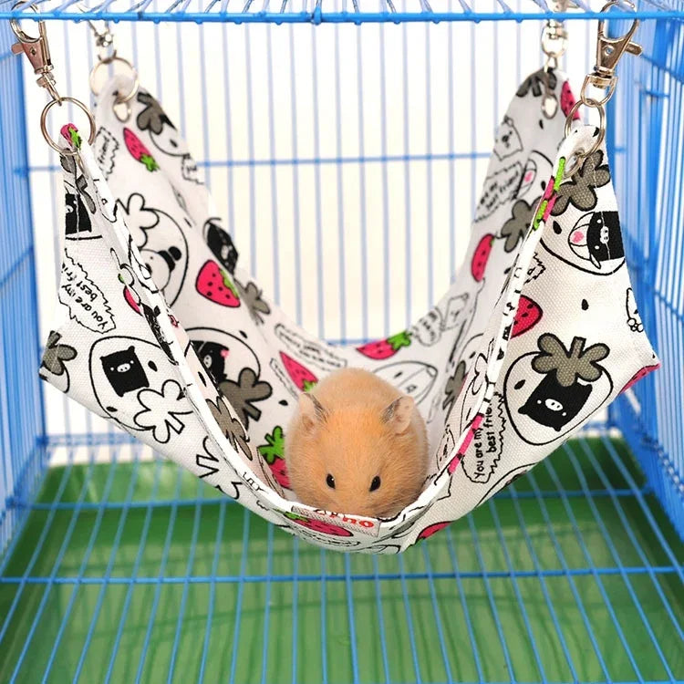 Rede de Lona para Animal de Estimação, Rede Quente e Aconchegante para Gato, Tapete Ninho para Hamster, Cama para Animal de Estimação, Médio, Tamanho: 33*30cm, Entrega de Cor Aleatória, Tamanho: 33*30cm