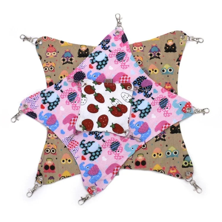 Rede de Lona para Animal de Estimação, Rede Quente e Aconchegante para Gato, Tapete Ninho para Hamster, Cama para Animal de Estimação, Médio, Tamanho: 33*30cm, Entrega de Cor Aleatória, Tamanho: 33*30cm