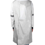 Avental para Animais sem Mangas Vestido de Beleza Bata de Esteticista para Animais Roupa Impermeável Aventais para Loja de Animais,M, Comprimento: 93cm, Tamanho:M Cor:Prateado