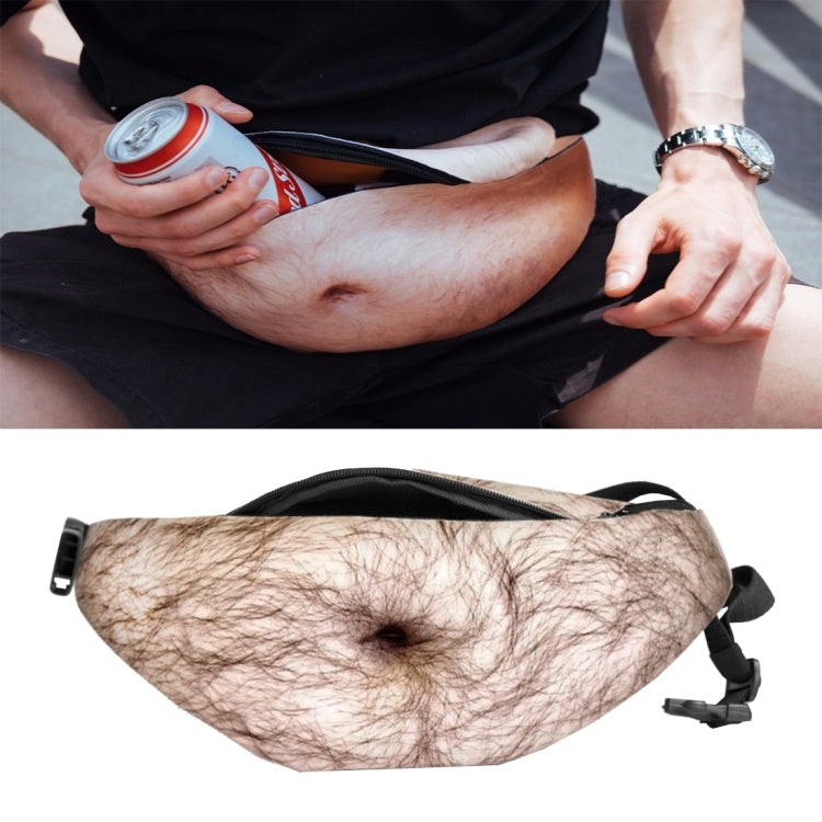 Bolsas Criativas e Divertidas em Forma de Barriga Artificial Anti-assédio para Exterior, Bolsa Desportiva Portátil Multifuncional Unissexo para Cintura, HC0879A, HC0879B, HC0879C, HC0879D, HC0879E, HC0879F