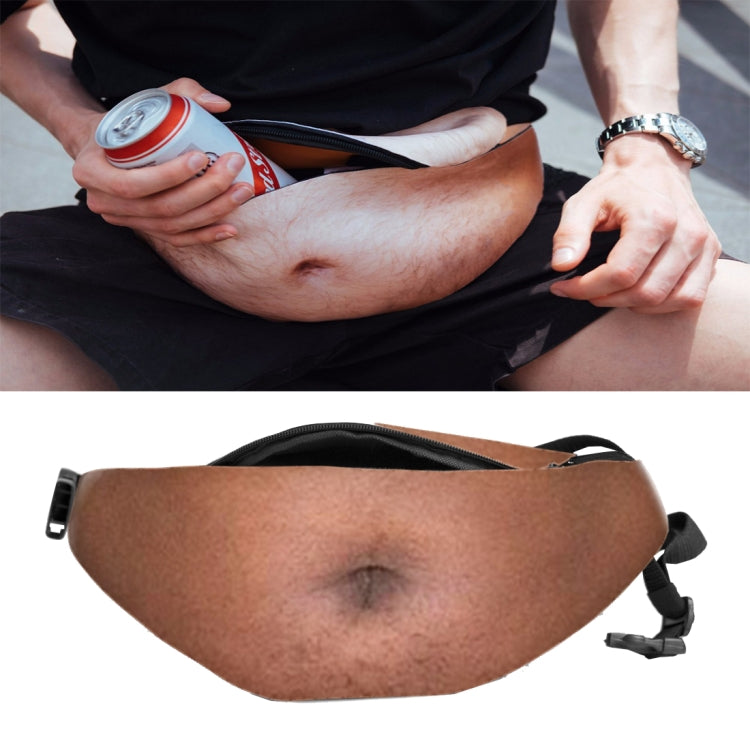 Bolsas Criativas e Divertidas em Forma de Barriga Artificial Anti-assédio para Exterior, Bolsa Desportiva Portátil Multifuncional Unissexo para Cintura, HC0879A, HC0879B, HC0879C, HC0879D, HC0879E, HC0879F